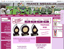 Tablet Screenshot of france-medailles.com